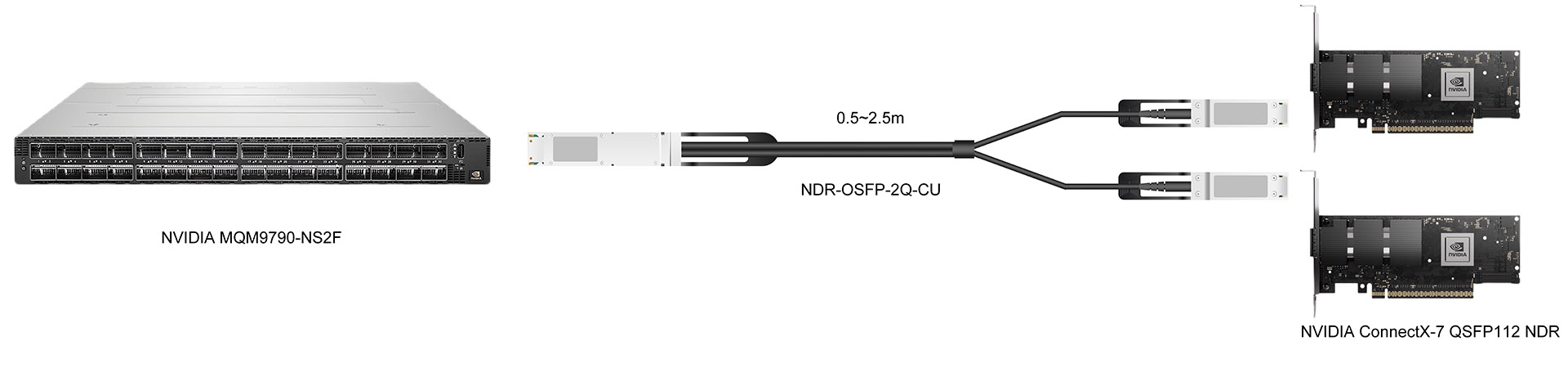 https://www.lsolink.com/wp-content/uploads/2025/06/产品连接图-NDR-OSFP-2Q-CU-800G-Switch-to-Two-NICs-Connection.jpg