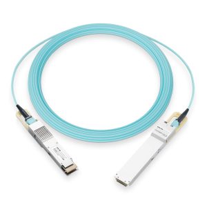 Generic Compatible 50m(164ft) 400G OSFP(Flat Top) to QSFP-DD Active Optical Cable